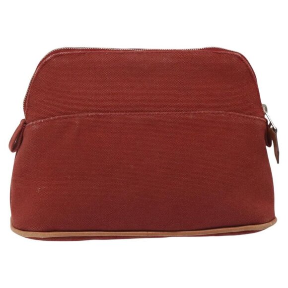 HERMES Bolide PM Pouch Canvas Red Auth - Picture 3 of 16